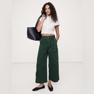 NWT! Banana Republic High-Rise Wide-Leg Utility Crop Pant - Multiple Sizes